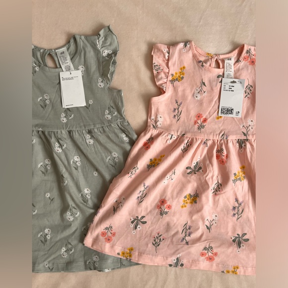 H&M NWT Ruffle-Trimmed Girls Dress - Picture 2 of 9